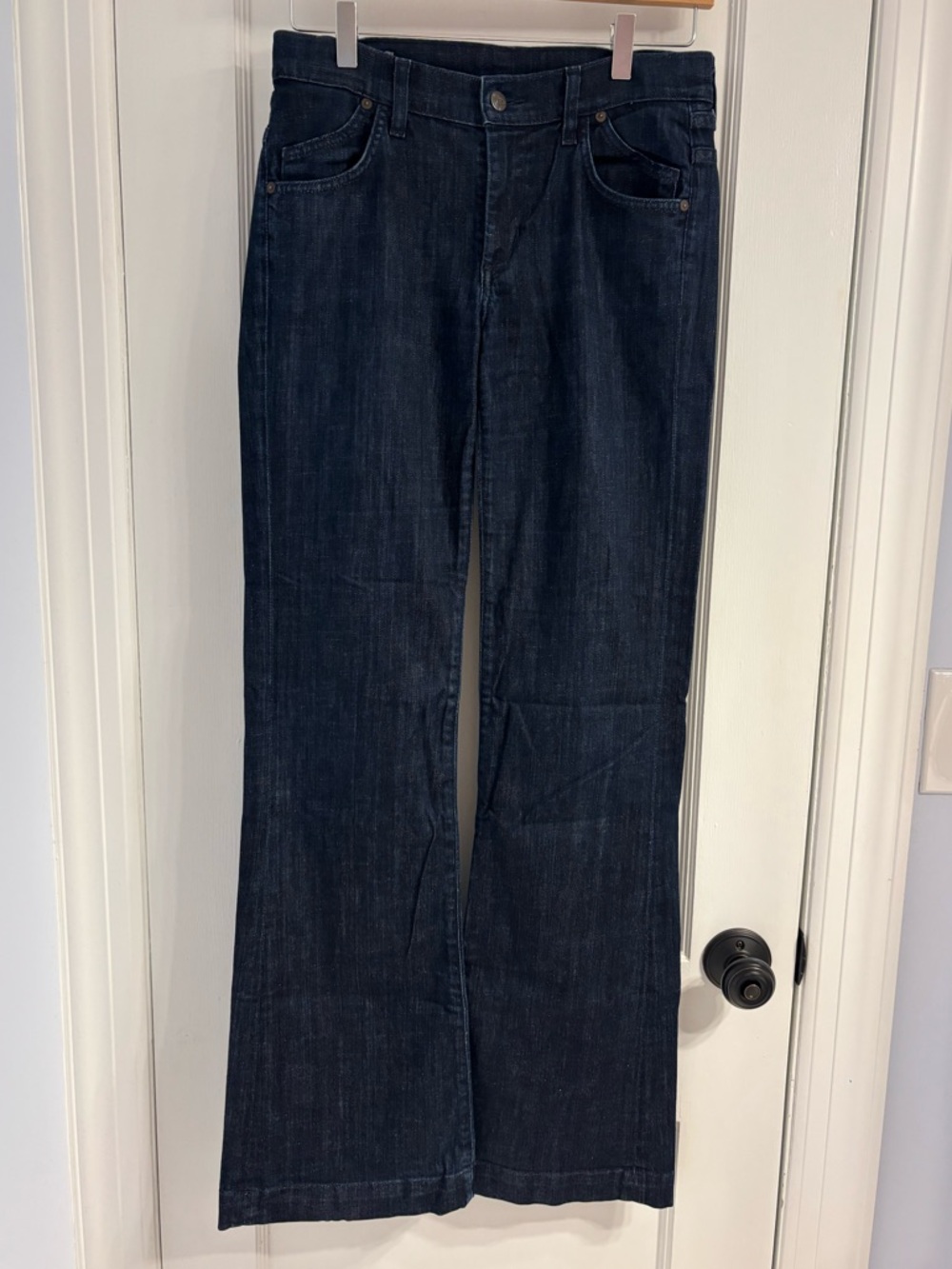Citizens of Humanity Dark Blue Wide-Leg Jeans